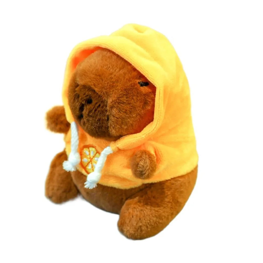 Kawaii Capybara Plush Toy with hoodie