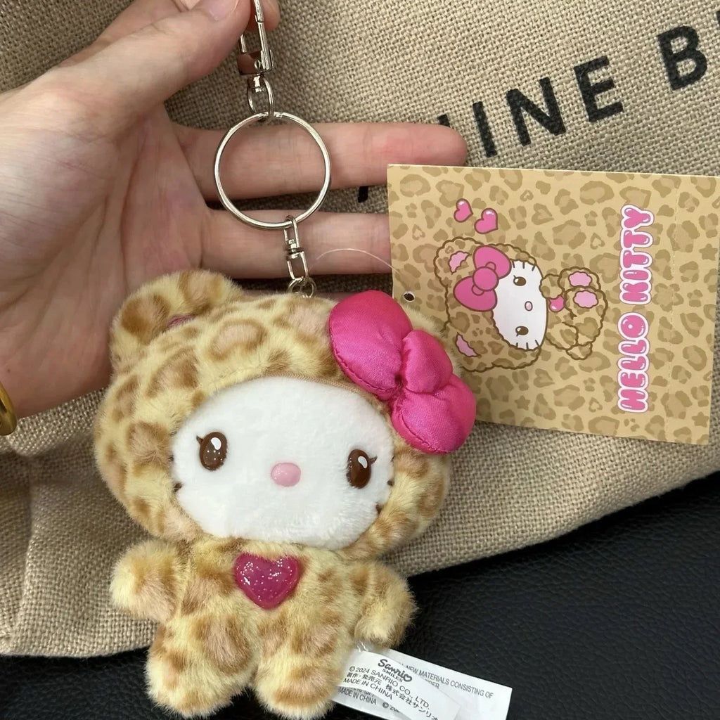 Kawaii Leopard Print Keychain