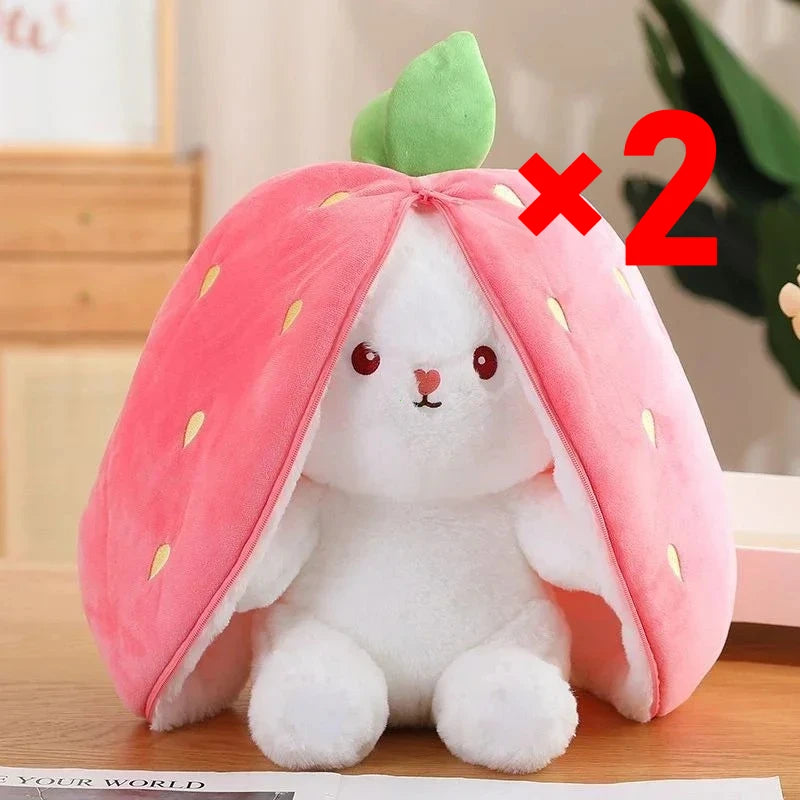 Strawberry/Carrot zip Plushies