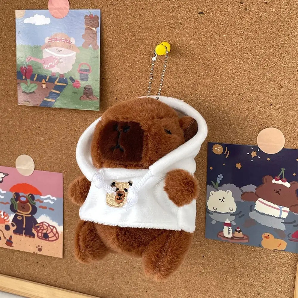 Kawaii Capybara Plush Toy with hoodie
