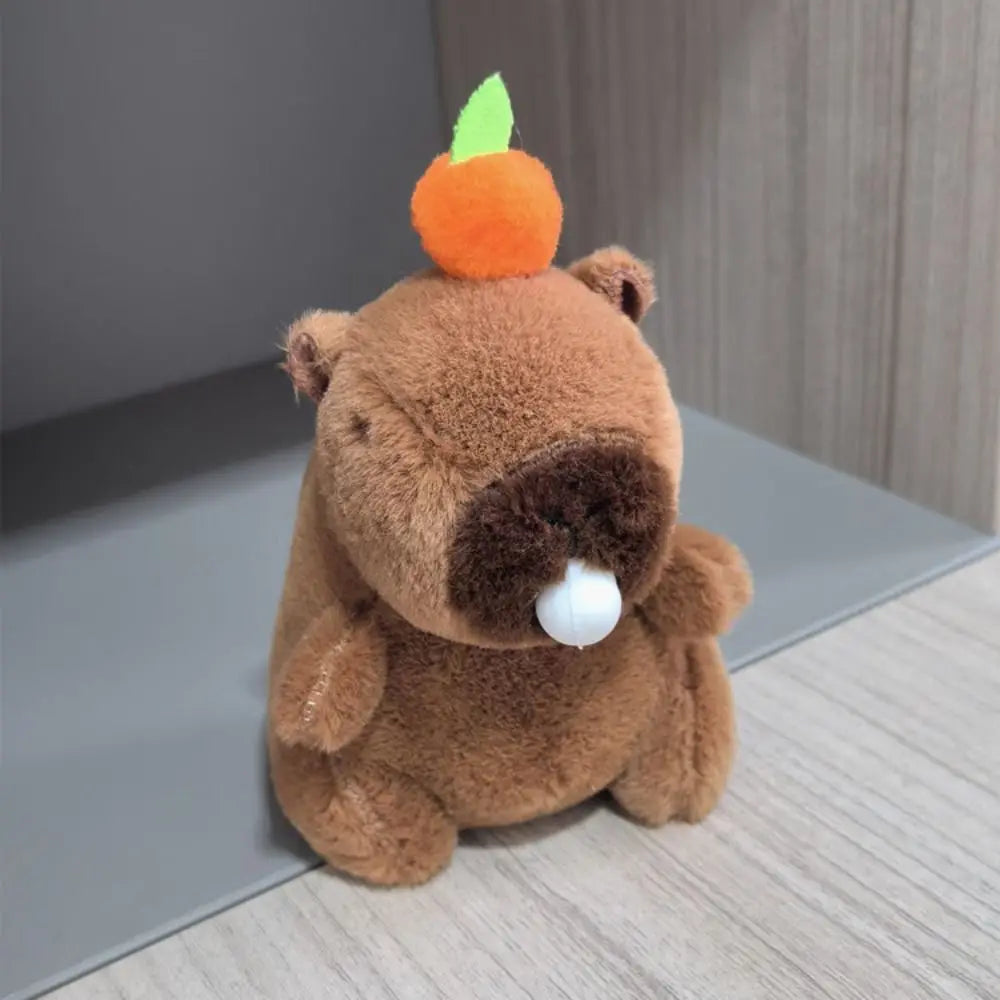 Kawaii Capybara Plush Toy with hoodie